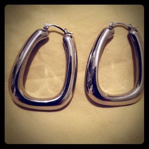 Real Sterling Silver Hoop Earrings